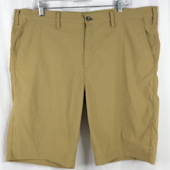 Eddie Bauer Chino Shorts Mens Size 42 Stretch Nylon Outdoor Travel - Picture 1 of 7